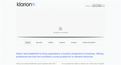 Desktop Screenshot of klariongroup.com