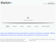 Tablet Screenshot of klariongroup.com